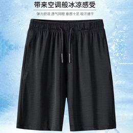 Été hommes Shorts décontractés glace soie maille Shorts amples respirant séchage rapide climatisation pantalon sport course Shorts hommes