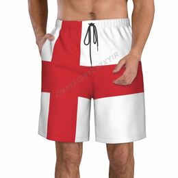 Verano Hombres Inglaterra Bandera Pantalones de playa Pantalones cortos Surf M-2XL Poliéster Traje de baño Correr y7Wz #