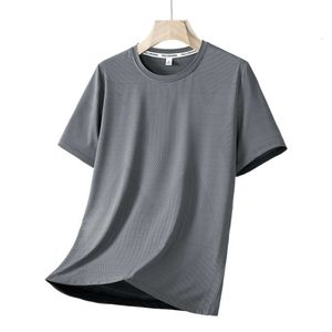 T-shirt à manches courtes de couleur unie pour hommes d'été, chemise ample de couleur unie pour hommes, marque tendance, vêtements blancs