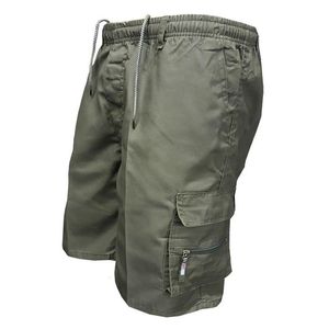 Zomer mannen pocket cargo casual shorts mannen losse leger korte broek outdoor man tactische sportschool shorts elastische taille trunks XS-3XL