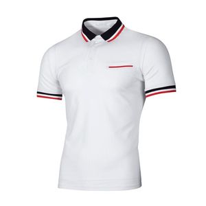 Zomer Heren Polos Shirt Mountains Mountains Shirts Contrast Color Zakelijke Mode All-match Mannelijke kleding Tops