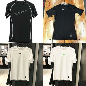 Été pour hommes à manches courtes Fiess T-shirt Running Sport Gym Muscle T-shirts surdimensionné entraîne