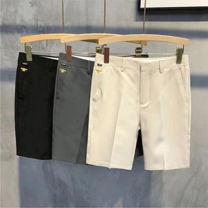 Summer's Men's Holts Burt Burt Bee Shorts bordados bordados tendencias europeas y americanas de moda casual joker 5 pantalones tamaño 28-36 yardas.