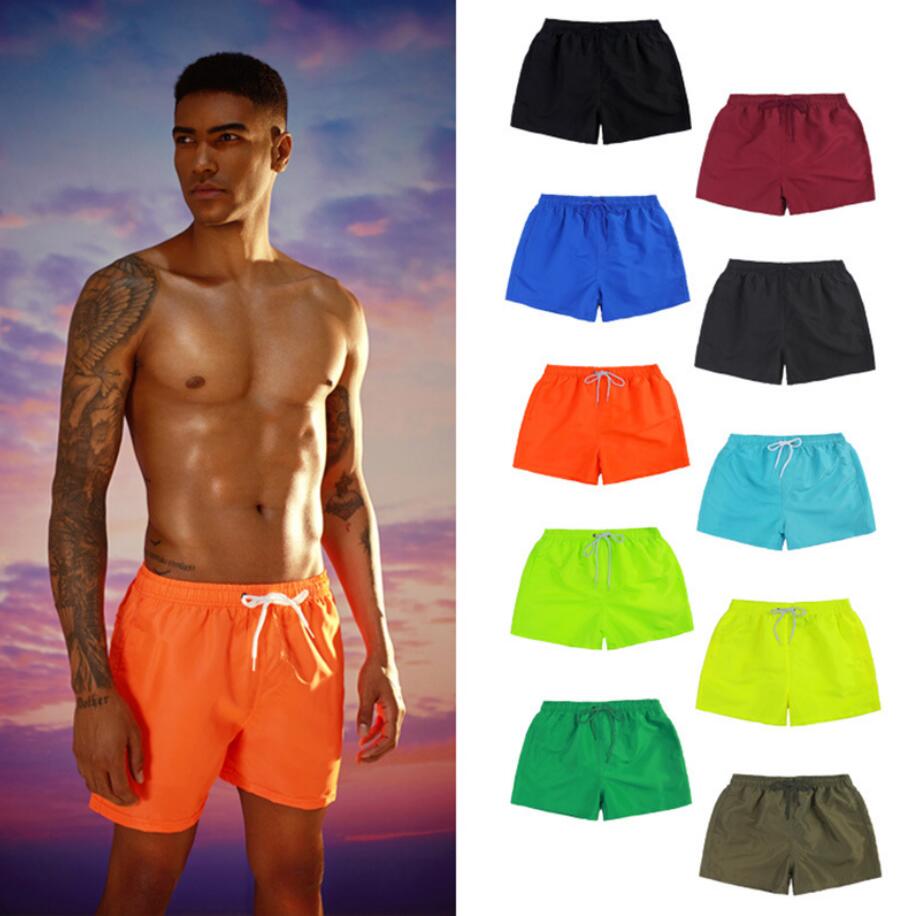 Summer Men's Shorts Printing Sport Sport Fitness Casual Fitness Oddychający trening sznurka cukierki Kolory luźne męskie spodnie plażowe s-3xl