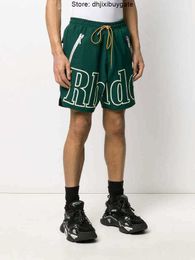 Pantalones cortos de verano para hombre Rhude Short s Sports Casual Men's Loose Large 5-point Basketball Pants de gran tamaño