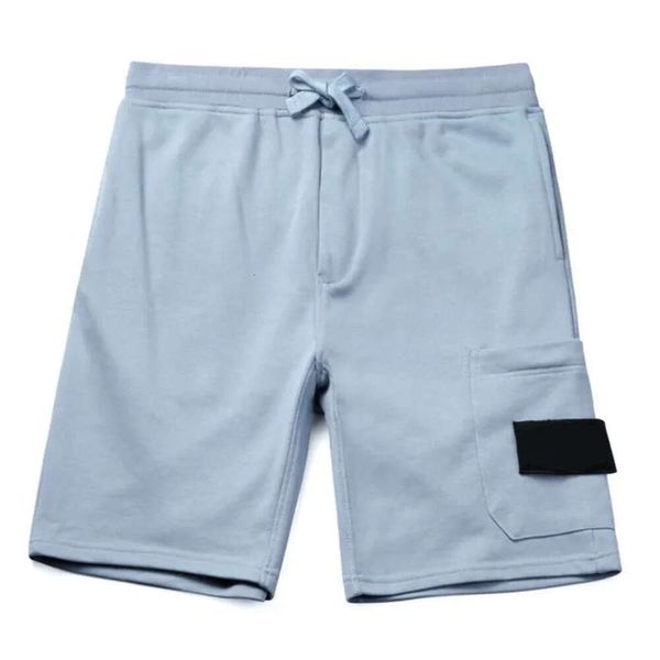 Summer Men's Stones Island Shorts Joggers Pantalons pour hommes Pantalons masculins Solide Noir Bleu Coton Marque Designer Nouveau Style M-2xl Top Qualité 2024