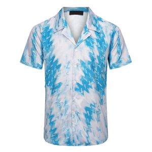 Summer Men's's Designer Imprimer Bouton Cardigan Version lâche décontractée Polo Soule à manches courtes Hawaiian Top Top Fashion Men's Swim Shirt Series Shirt Shirt Taille M-3XL # 86