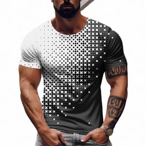 Zomer Mannen T-shirt Oversized Tees Top Ctrast Print Slim Fit Shirt Punk Korte Mouw Casual Mannen Kleding Designer streetwear C10o #