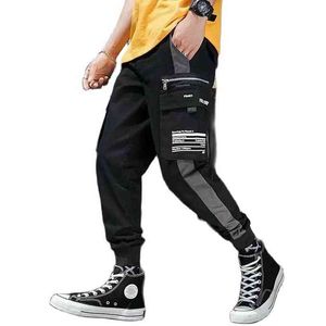 Zomer Heren Dunne Sportbroek Jongens Tactische Jogging Cargo Broek Mannelijke Joggers Casual Spring Streetwear Clothing 2021 HIPHOP H1223