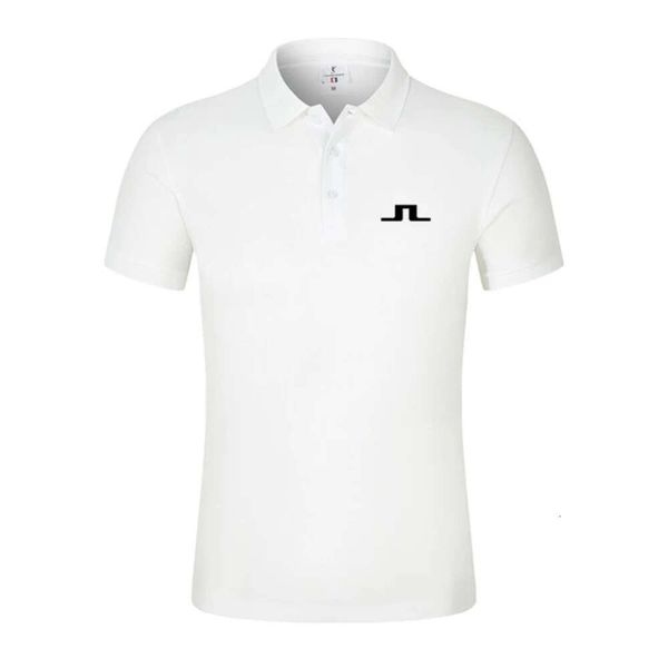 Summer Men Shirt J Lindeberg Golf Jersey Casual Short Sheeve Breathable High Quality Mens Polo T-shirt Top