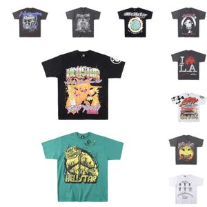 Summer Men Shirt Rapper lavage gris Gray Craft Unisexe T-shirt rétro de mode High Street Street