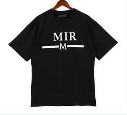 Été Hommes T-shirts Femmes Amaris Designer Imprimé Tops T-shirts Mode Homme T-shirt Qualité Coton Casual Manches Courtes Luxe Hip Hop Streetwear T-shirts Amiris BLANC jv24