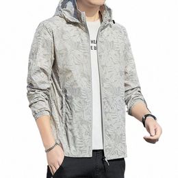 Été hommes mince veste peau manteaux hommes respirant léger mince Cool Nyl soleil protection coupe-vent à capuche vestes décontractée B18V #