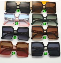 Summer Men Woman Fashion Cycling Gafas de sol Sport Outdoor Beach Viento Viento Sol Cabras Square Driving Sunglasse 5Colour Glasse Man5467189