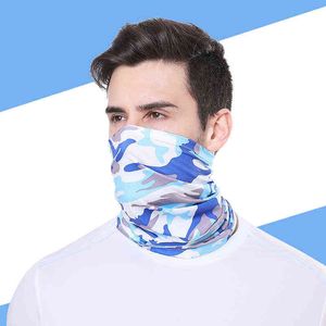 Summer Hommes Femmes Camouflage Bandana Demi-Visage Masque Cou Gaiter Couvercle Visage Foulard Foulard Cyclisme Pêche Cuello Balaclava X004 Y1229