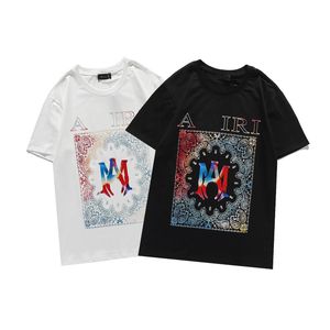 Zomer Mannen Dames Ontwerpers T-shirt Losse Tees Mode Merken vanOf Tops Mans Casual Shirt Luxurys Clothing Street Shorts Mouw Kleding Mens 01