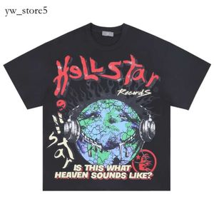 Summer Men Womens Hellstar T Shirt Rapper Wash Gray Hesex Craft Unisex Top Top Top High Street Fashion Retro Women's 6631