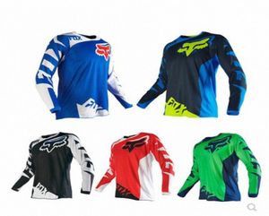 Summer Men039s T-shirts Offroad Moto Racing Costume Fox Vitesse Reddition VTT Costume d'équitation à manches longues Quickdrying9350241