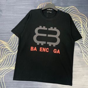 T-shirt pour hommes et femmes de la lettre B Double B Lettre imprimée O-cou Offre respirant T-shirt de chemise de coton pure en coton de style de haute qualité