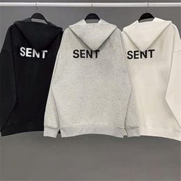 ESS Heren Designer Hoodies Sweatshirt Mannen Vrouwen ESS Sweatshirts Herfst Winter Los Angeles Reflecterende Letter Print Sweat Shirts Jas