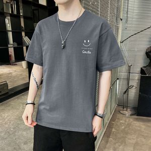 Camiseta de manga corta de algodón para hombre de verano Ropa holgada informal de moda 49xi {categoría}