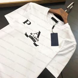 Zomer Heren Designer PRA T-shirt Casual Man Dames Losse T-shirts Met Letters Print Korte Mouwen Top Verkoop Luxe Mannen Losse editie T-shirt xiaocaishenclothing