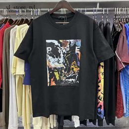 Été hommes chemises de créateurs qualité coton t-shirts courts décontracté T hauts Hip Hop marque Shorts manches Hellstar chemise 3055