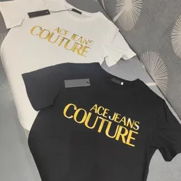 Été Hommes Designer T-shirt Casual Homme Femmes T-shirts avec lettre d'or Imprimer manches courtes Top vendre des hommes de luxe vêtements Hip Hop