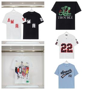 Zomer Heren Designer T-shirt Casual Man Womens Tees Met Letters Print Korte Mouwen Top Verkoop Luxe Mannen Hip Hop kleding maat S-3XL