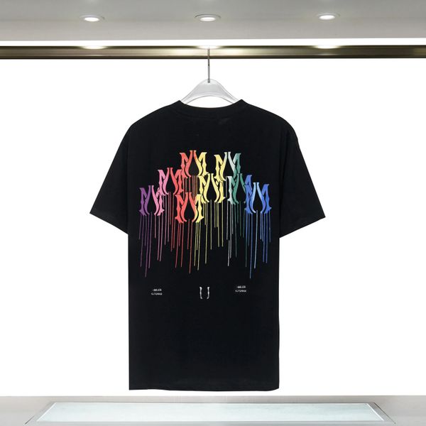 Diseñador de verano para hombre Camiseta Hombre casual Camisetas para mujer con letras Estampado de manga corta Top Venta Hombres de lujo Ropa de hip hop AQA