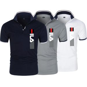 Zomerheren Rapel Anti-Pillin Polo Shirt geborduurd korte mouw Casual Business Fashion Slim Fit Polo Shirt For Men 240416