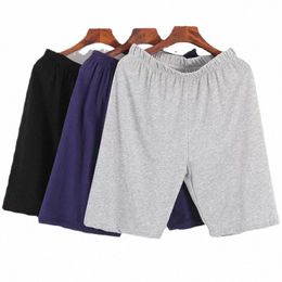 Pantalon Summer Mens Lounge Cott Pyjama Shorts confortables vêtements masculins des vêtements de sommeil minces de sports décontractés 2023 E8JL #