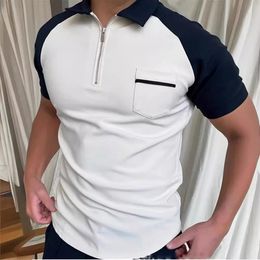 Summer Mens Luxury Polo Brand Cool Breathable Business Sweatabsorbing Top Sport Golf 240409