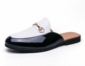 Sandales de luxe pour hommes d'été en cuir souple respirant chaussures de plage antidérapantes pantoufles pour hommes Zapatos Hombre