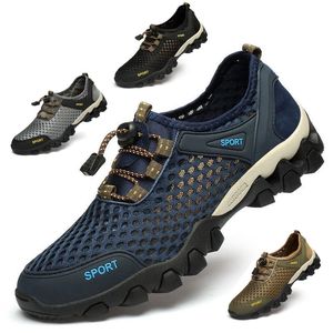 Summer Mens Outdoor loisir Les chaussures de randonnée en mailles respirantes sont douces confortables antidérapants et résistants à l'usure 240424