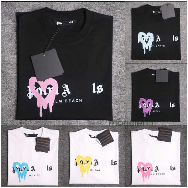 Verano para hombre Palm T Shirt Graffiti Camiseta Palms Palmangel City Designer Limited Inkjet Carta Impresión Hombres Mujeres Angels Angles Tees Hp B4AU