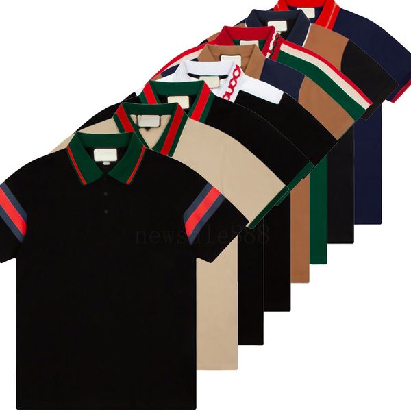 Polo d'été pour hommes chemises de créateurs italie luxe gg lettre broderie polo t-shirt loisirs d'été hommes t-shirt à manches courtes avec plusieurs styles disponibles taille m-3xl