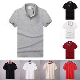 Summer Mens Polos Classiques TRENDY CHAMPS CHIMTS Vêtements Coton Sleeve Business Design Top T-shirt Men de haut de qualité Coton Men de haute qualité