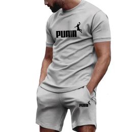 Été pour hommes de mode Hommes à manches courtes t-shirtssport shorts adapter les hommes décontractés pour hommes joggers pour hommes