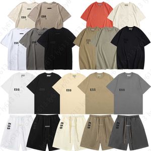 zomer heren shirts designer t-shirt voor mannen mode luxe essientials t-shirt Amerikaanse high street losse essentiële shirts met ronde hals en korte mouwen