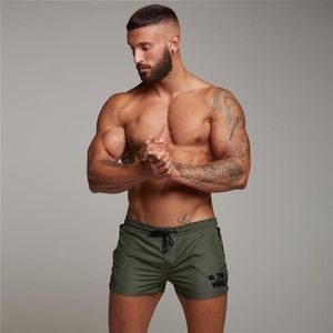 Zomer Heren Shorts Elastische Taille Casual Sportscholen Bodybuilding Fitness Spier Jongens Korte Broek B52-27 Men's260K