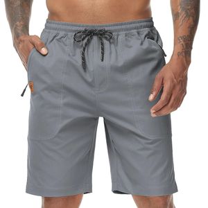 Été hommes solides Shorts décontracté cordon Jogging pantalon athlétique léger de haute qualité taille élastique Cargo 240329