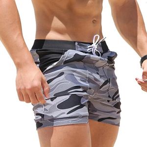 Zomer Heren Badmode Basic Shorts Zwembroek Surf Camo Strand met Zakken Heren Sexy 240321