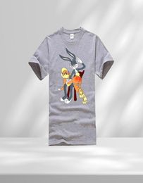 Été hommes t-shirt Bugs Lola lapin fessée punition 100 coton t-shirt hommes 2103223914737