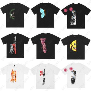 T-shirt d'été pour hommes T-shirts de créateurs pour hommes Vêtements Classic Tide Big V Graphic Print Fashion High Street Hip Hop Couple à manches courtes Vlonely Tshirt