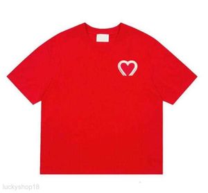 T-shirts d'été pour hommes T-shirts de créateurs à manches courtes Amis Crewneck Hip Hop Embrodiery Tee Loose Heart Top Jk2w