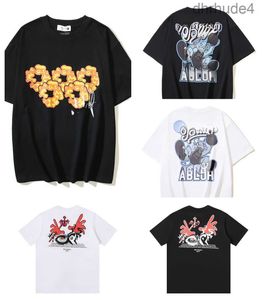 Été Hommes T-shirts Femmes Designers T-shirts en vrac Marques de mode Tops Mans Polos Chemise décontractée Luxurys Vêtements Street Shorts Vêtements à manches T-shirts Offs Wh