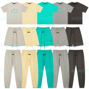 Zomerheren tracksuits Designer T-shirt Casual paar Set tracksuits Losse T-shirt Top Fashion Set Beach Shorts Jogging Pants S-XL