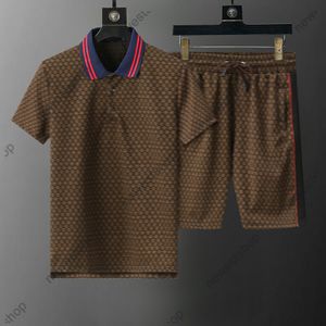 Summer Mens Tracksuit Creonner Tracksuit Polo Ensembles Classical Letter Imprimer Shorts Suits T-shirt Men de luxe Vêtements de sport