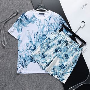 Summer Homme Tracksuit Creonner Tracksuit Polo SetS Setws Print Shorts Breeches Suits T-shirt Men Luxury Graffiti Pantal